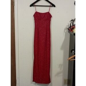 Morgan And CO Y2K Dress By Linda‎ Bernell Beaded Strapless Women's Size 3/4.